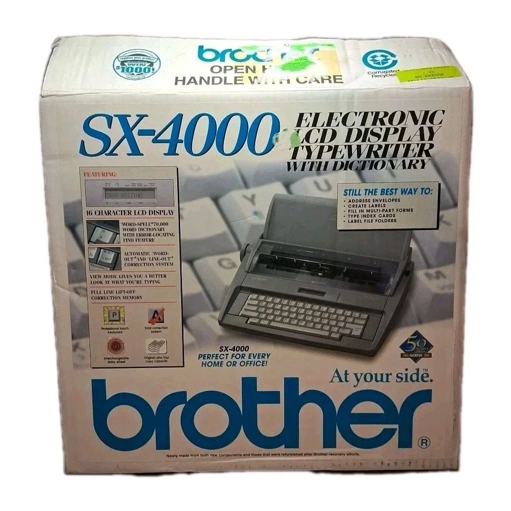 Open Box Brother SX-4000 Electronic Display Typewriter
